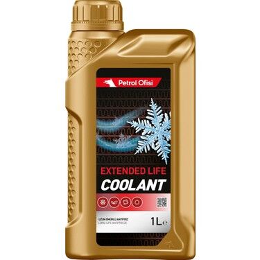 PETROL OFİSİ EXTENDED LİFE COOLANT 1 LİTRE  UZUN ÖMÜRLÜ KIRMIZI ANTİFİRİZ