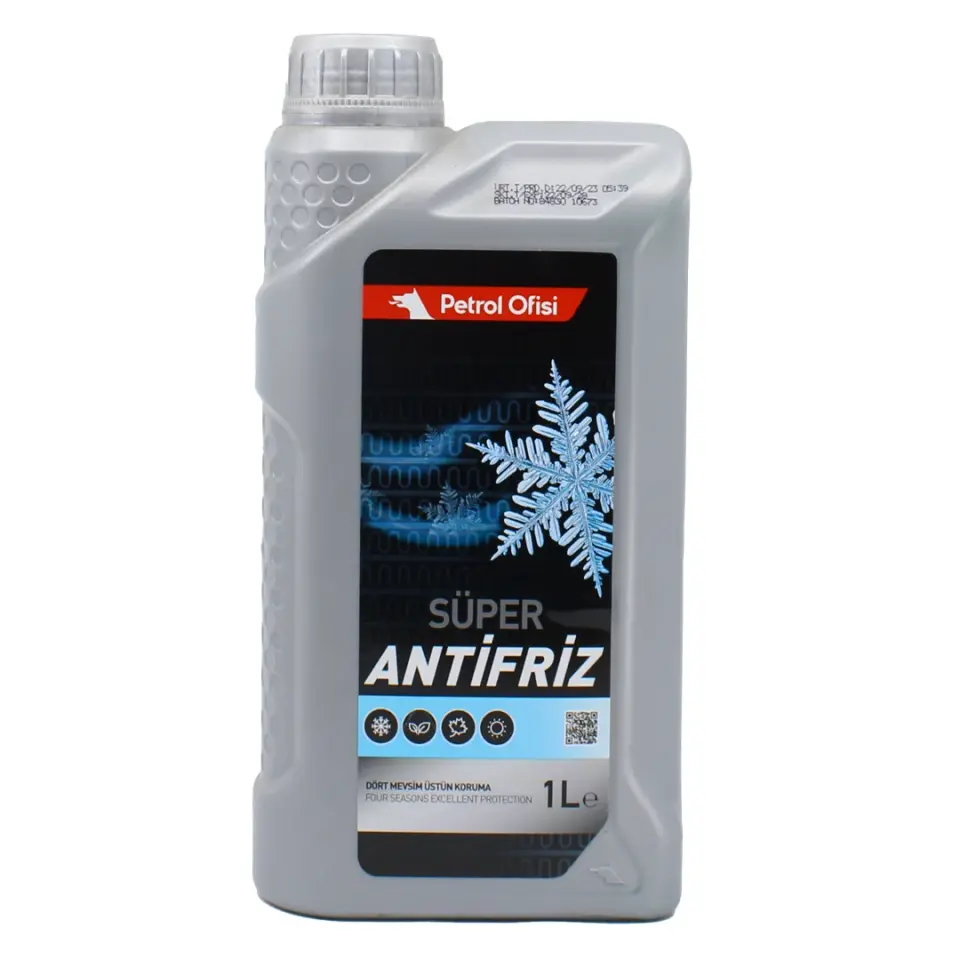 PETROL OFİSİ SÜPER MAVİ ANTİFRİZ 1 LİTRE