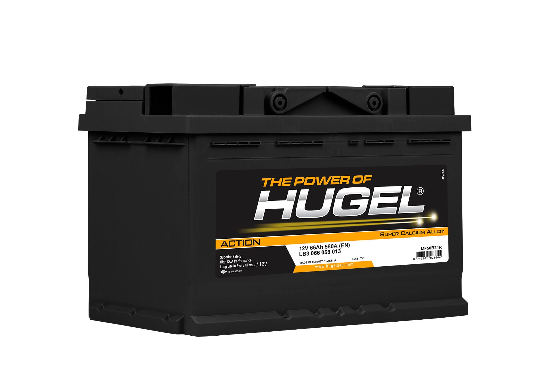 Hugel Action Akü 12V 66Ah 1014569