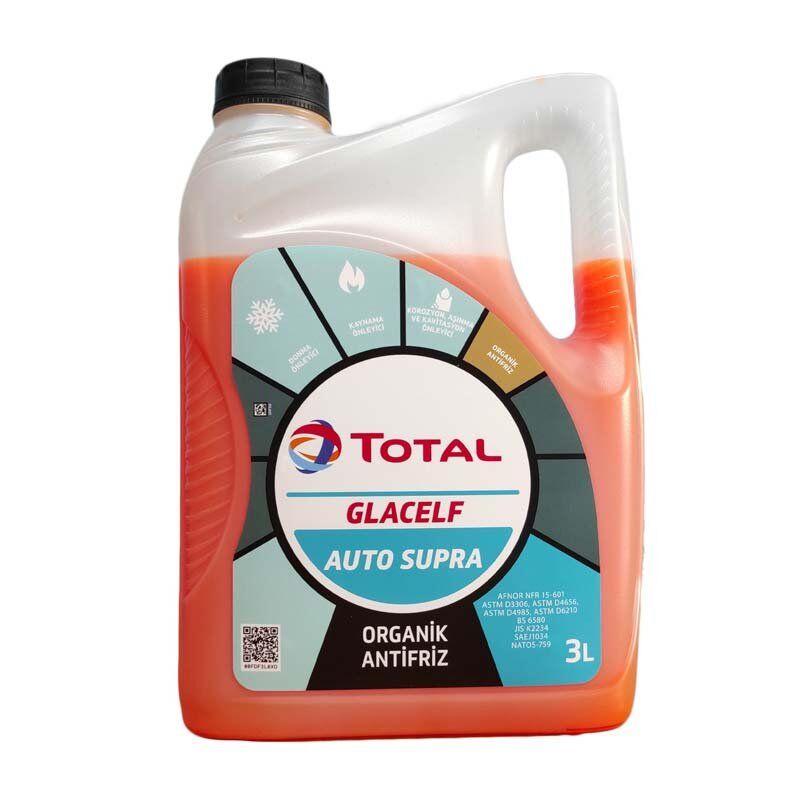 Total Glacelf Auto Supra Organik Kırmızı Antifriz 3 Litre