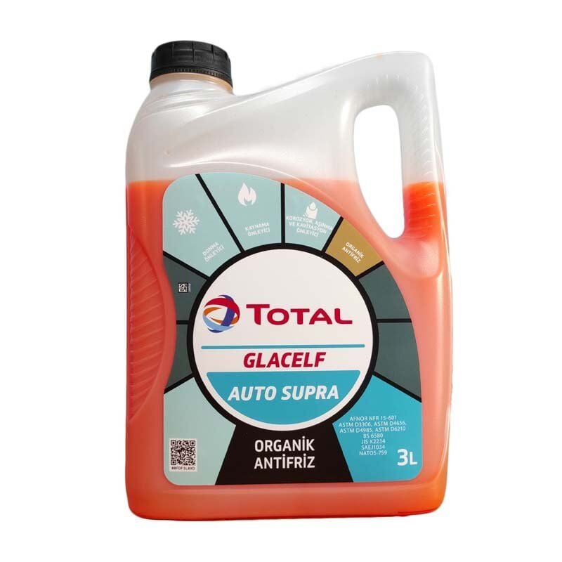 Total Glacelf Auto Supra Organik Kırmızı Antifriz 3 Litre