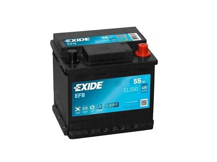 EXİDE EFB Akü 12V 480A 55Ah Star Stop EL550