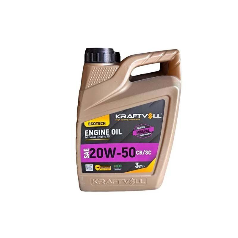 Kraftvoll EcoTech 20W50 API CB/SC Mineralli Motor Yağı 3 Lt