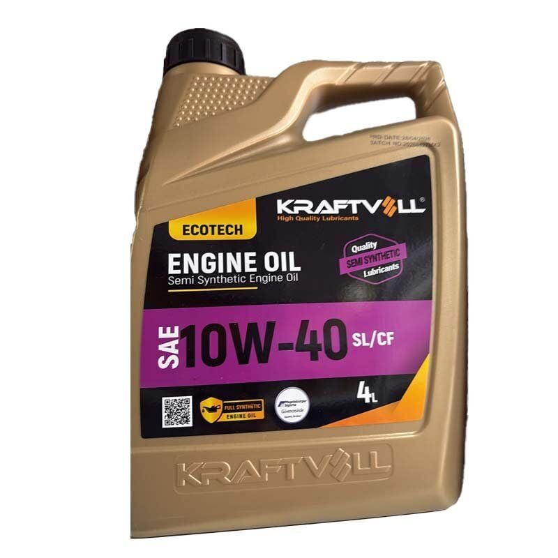 Kraftvoll Engine Oil SL/CF 10W40 Sentetik Motor Yağı 4 Lt