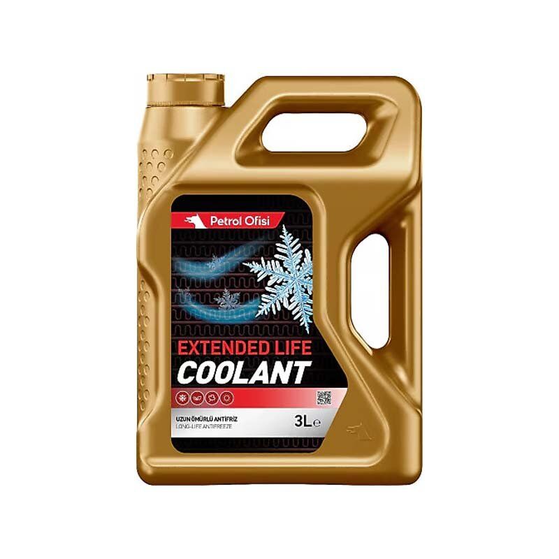 Petrol Ofisi Extended Life Coolant Organik Kırmızı Antifriz 3 Litre
