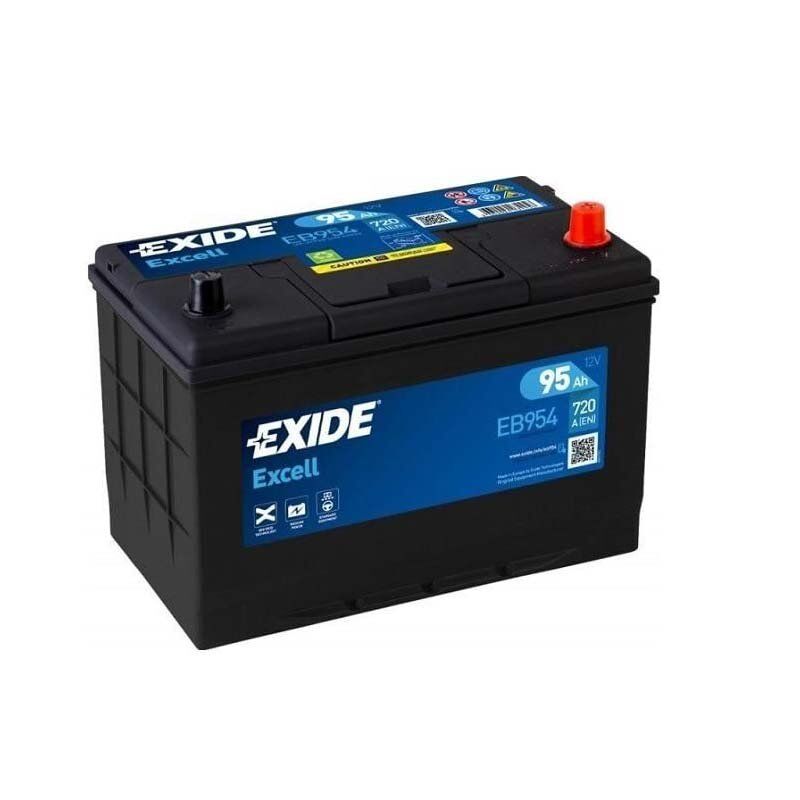 EXİDE Excell Akü 12V 760A 95Ah Düz On Tırnaklı EB954